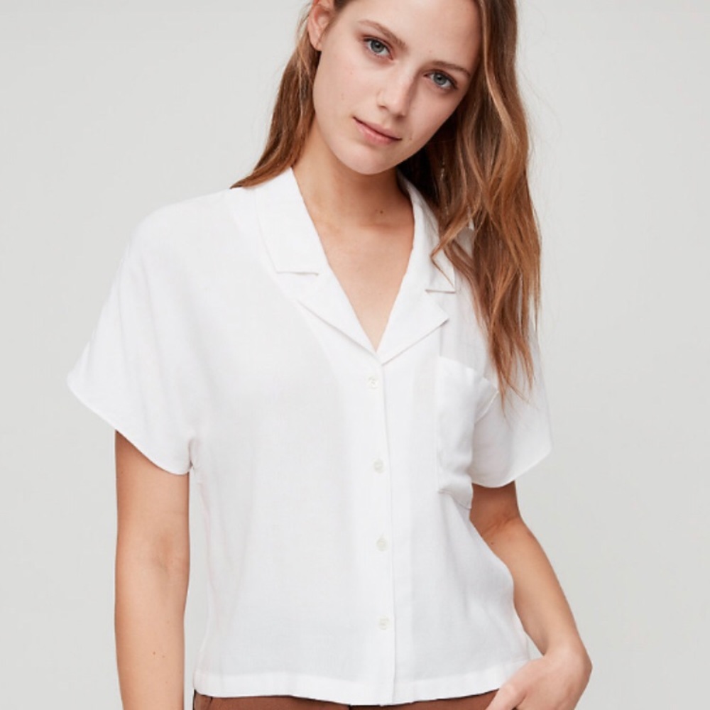 Aritzia shawna blouse